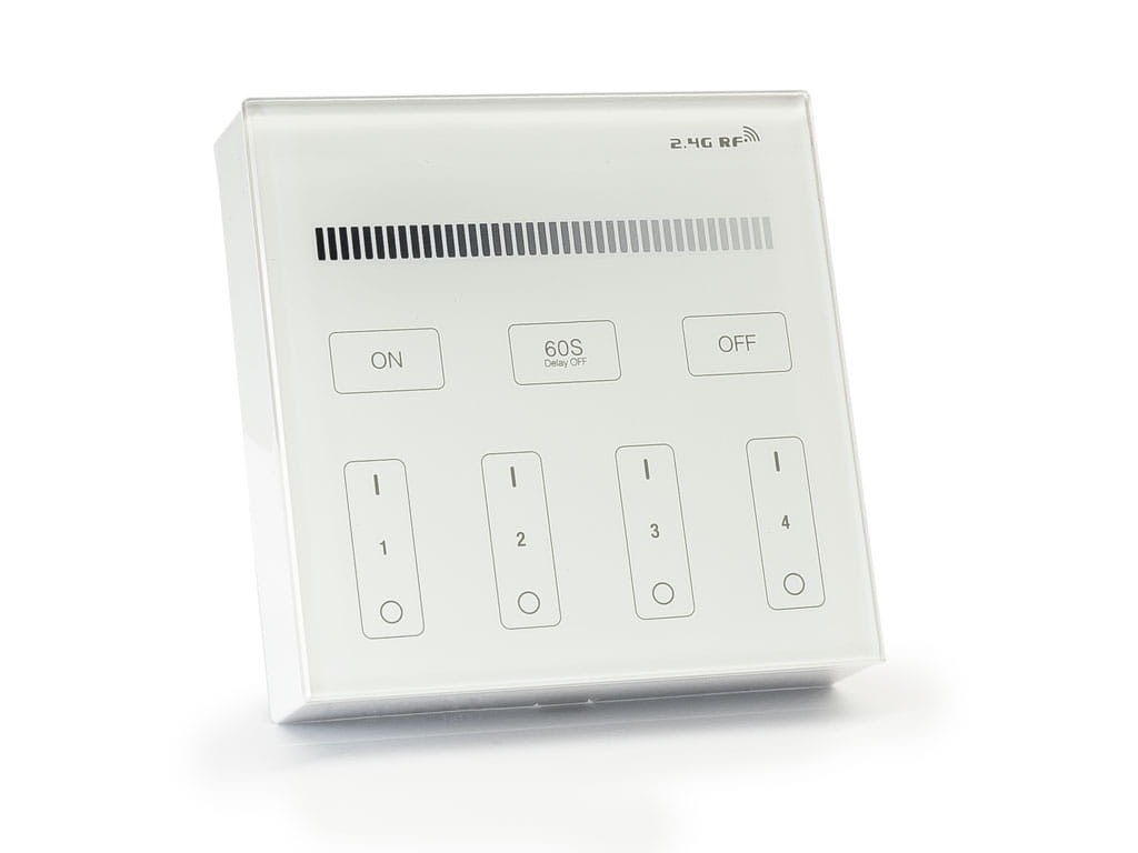 Wall-mounted dimming touch panel for ML dimmer - 2.4 GHz