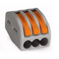 Universal wire connector 3x0,08-4mm2 with release levers