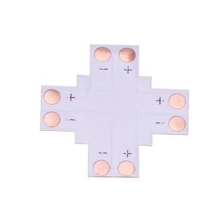 Cross connector for LED strips FPC, cross, 8mm IP20