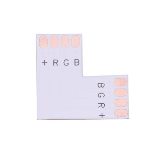 Connector for LED RGB FPC "L" strips on a 10mm IP20 base